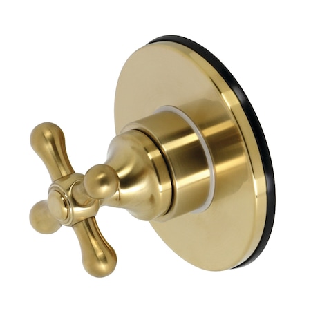 Kingston Brass KS3037AX Single-Handle Three-Way Diverter Valve W/Trim Kit, Brass KS3037AX